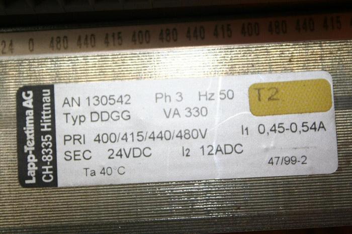 Used LAPP TEXTIMA Transformer AN 130542 #19174