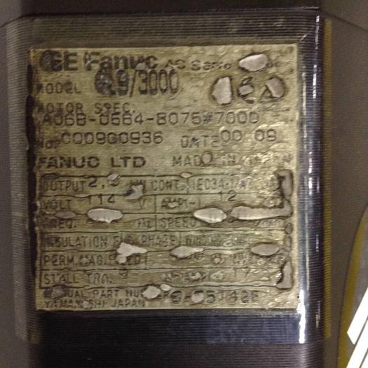 Used FANUC AC Servo Motor A06B-0564-B075 Used