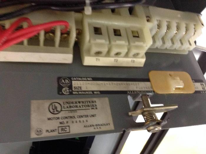Used ALLEN BRADLEY Motor Control 2112B-BDBD-1-17-24R-98-107 #67829