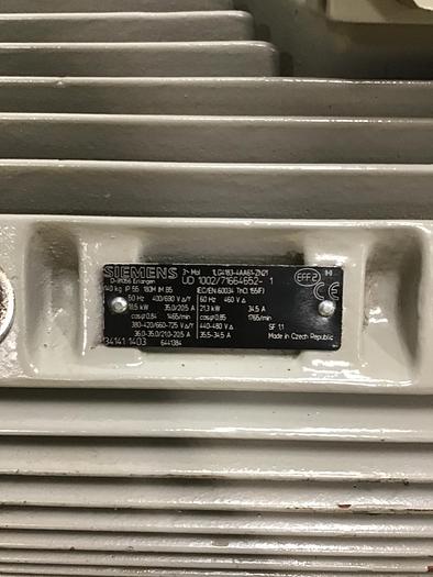 Used SIEMENS 29 HP Motor UD 1002/71664652-1 Used #144258