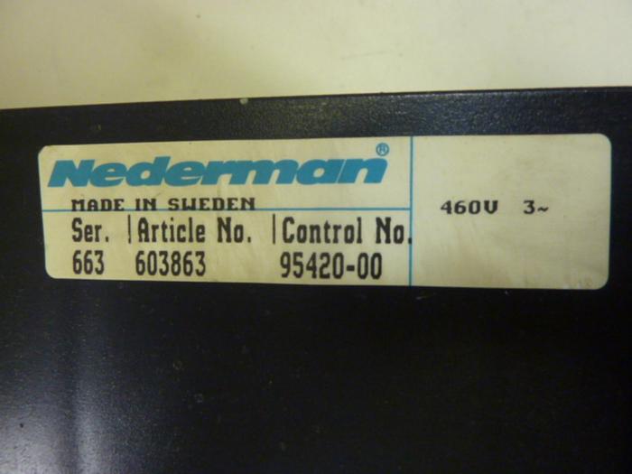 Used NEDERMAN Control 95420-00 #64445