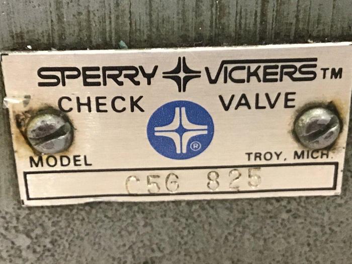 Used VICKERS Check Valve C5G825 #142200