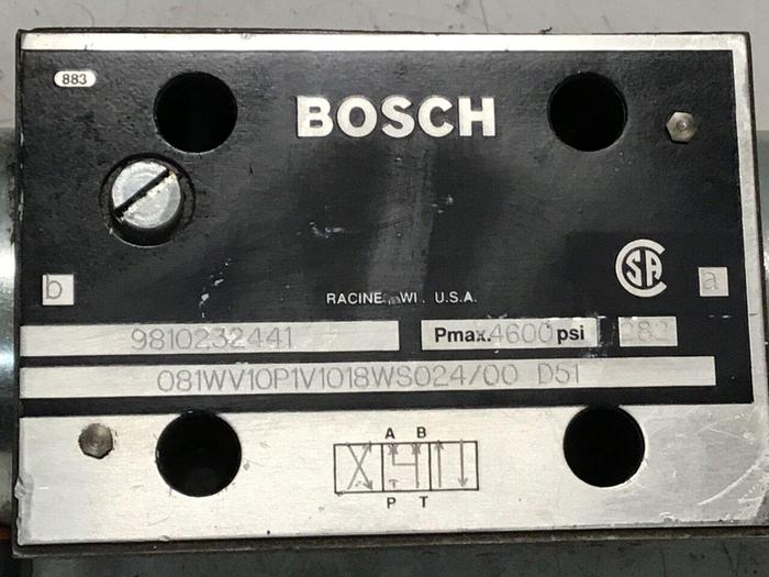 Used BOSCH Valve 081WV10P1V1018 9810232441 Used