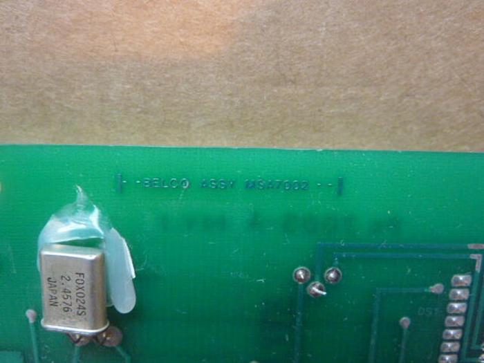 Used BELCO Display Board MSA7002 #31738