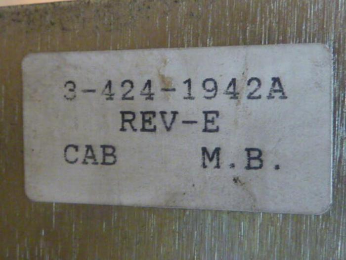 Used CINCINNATI MILACRON Control Card Rack 3-531-4231A #37669