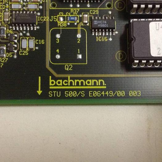 Used BACHMANN ELECTRONIC Circuit Board STU500/S E06449/00 002 Used