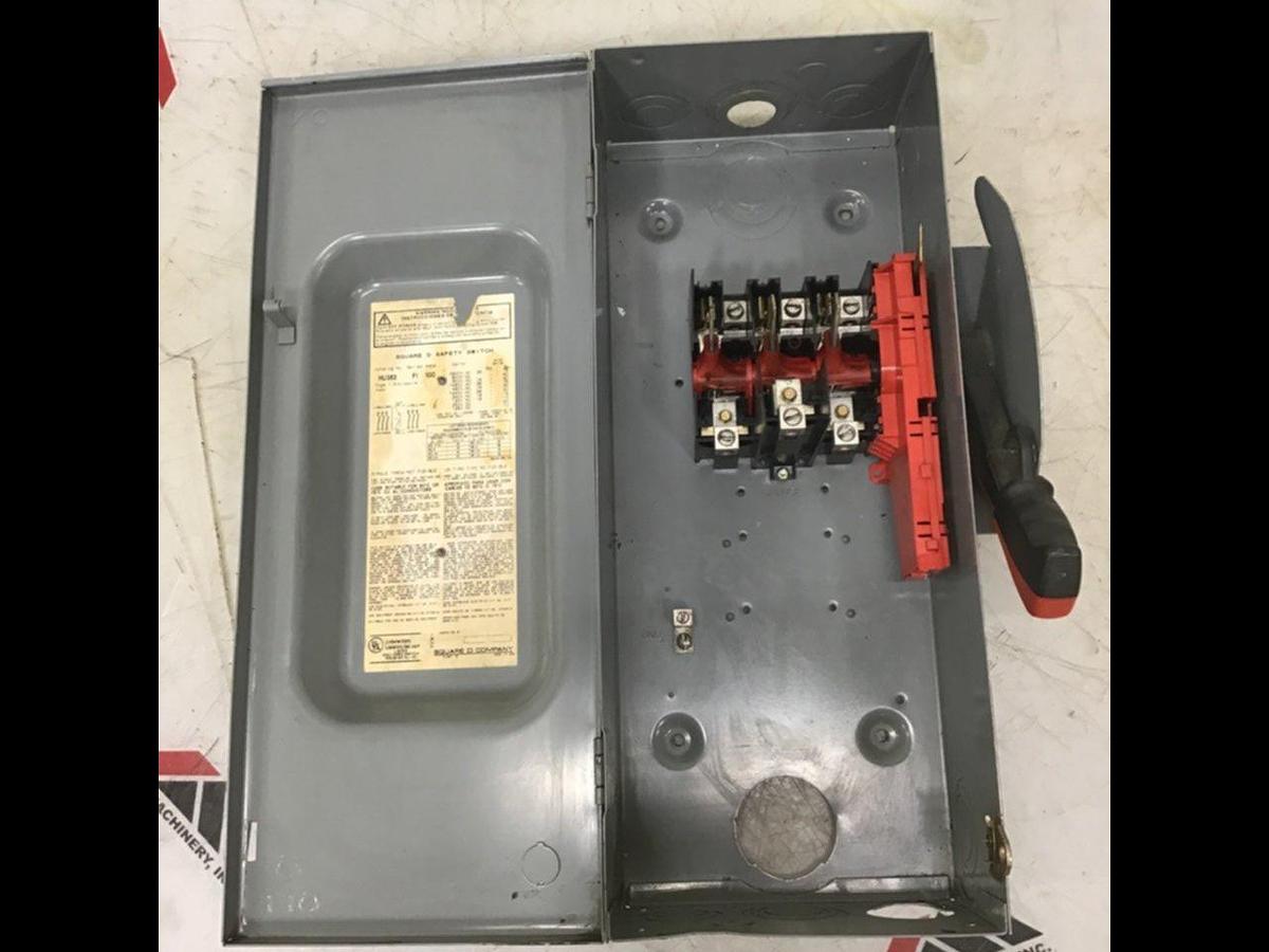Used SQUARE D Disconnect Switch HU363 SER F1 USED