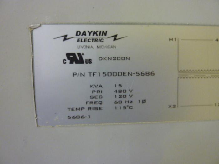 Used DAYKIN 15 kVA Transformer DKN200N #48399