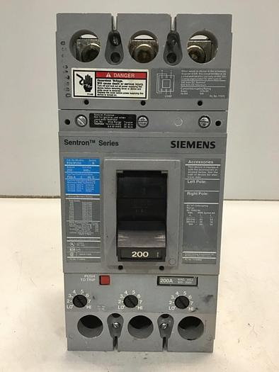 Used SIEMENS 250 Amp Circuit Breaker FD63F250 Used