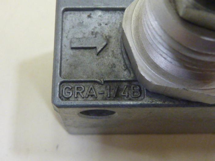 Used FESTO One-Way Flow Control Valve GRA-1/4B #66171