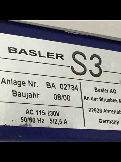 Used BASLER VISION TECHNOLOGIES Inspection Device S3 DVD #105005