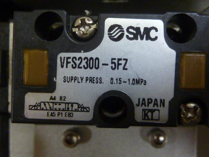 Used SMC Block w/ Valves BLOCK343 #61343