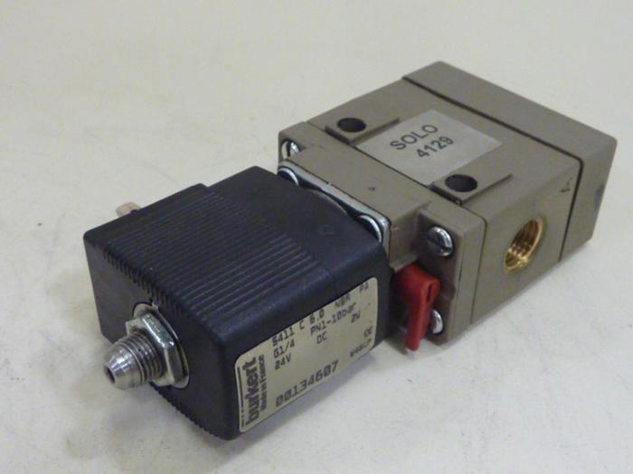 Used BURKERT EASY FLUID CONTROL Solenoid Valve 5411 C 6,0 NBR PA #61205