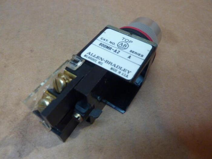 Used ALLEN BRADLEY Push Button 800MR-A2 BLACK #32406 DNL SCRAPPED