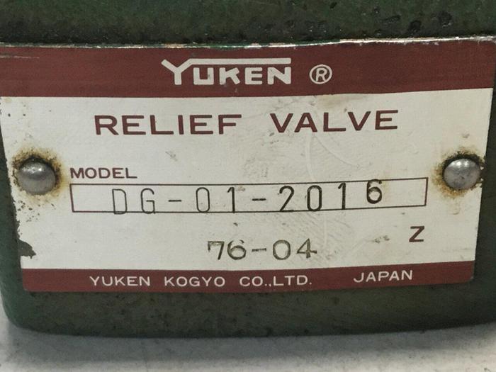 Used YUKEN Relief Valve DG-01-2016 #102438