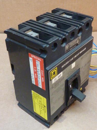 Used SQUARE D 20 Amp Circuit Breaker FAL360201212 USED