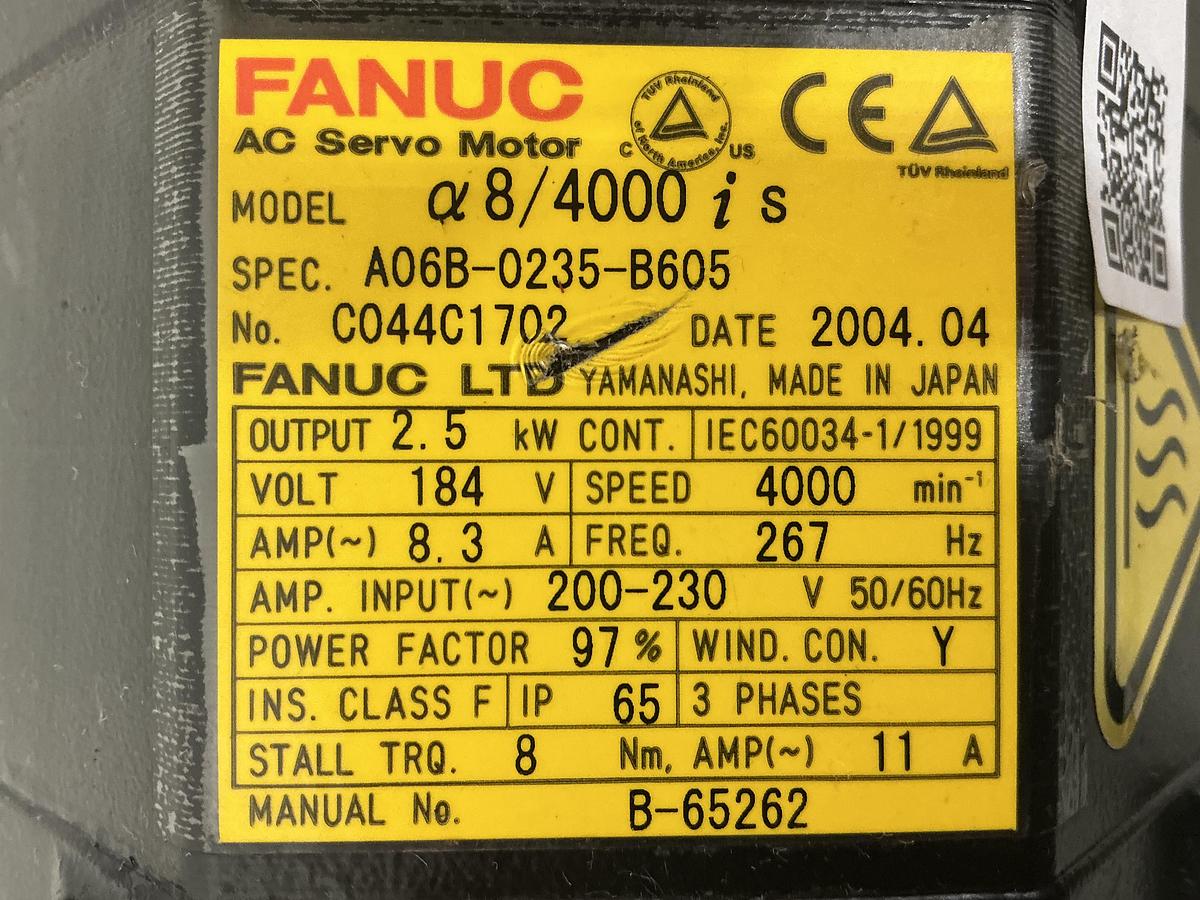 Used 2004 FANUC a8/4000 i s