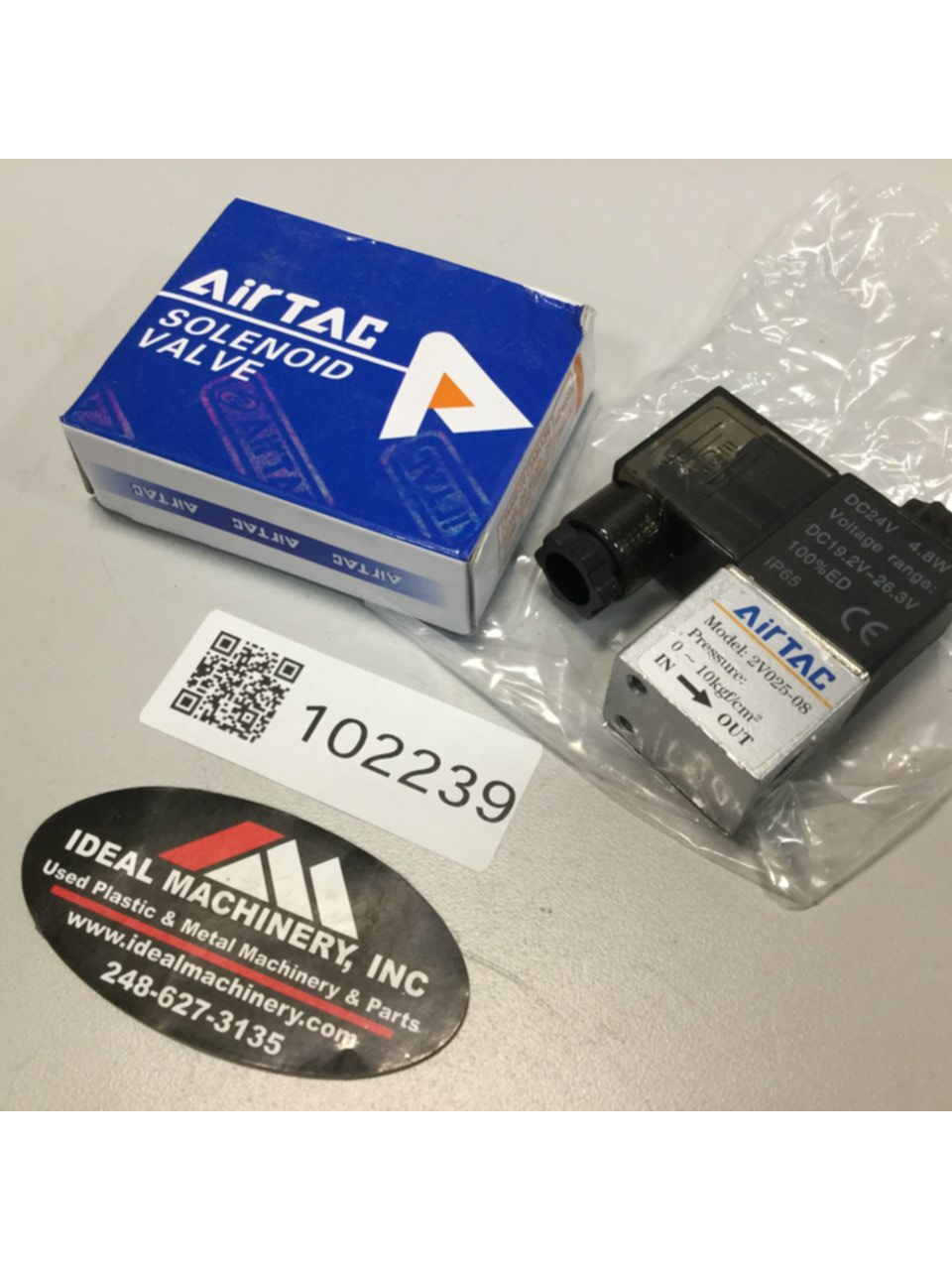 AIRTAC Solenoid Valve 2V025-08 USED