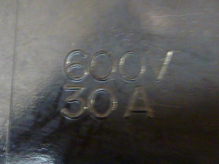 Used MARATHON 30 Amp Fuse Holder R6F30A3B #30064