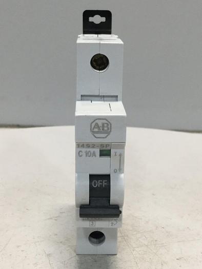 Used ALLEN BRADLEY 10 Amp Circuit Breaker 1492-SP1C100 SER B #104148
