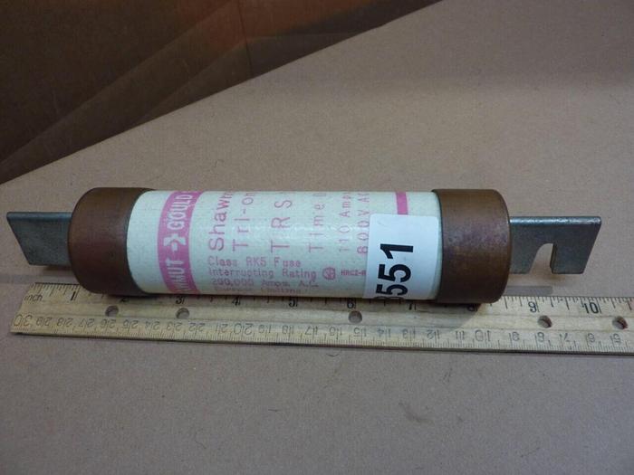 Used GOULD / SHAWMUT 110 Amp Fuse TRS110R #38551