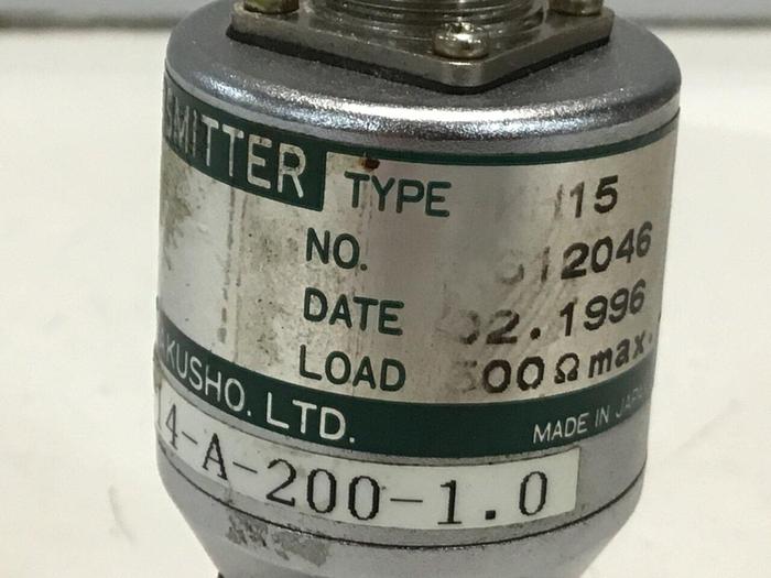 Used NAGANO Pressure Transmitter KH15-PT14-A-200-1.0 #126573