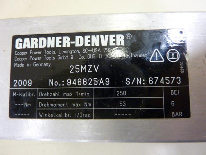 Used GARDNER DENVER Cylinder 25MZV #59308
