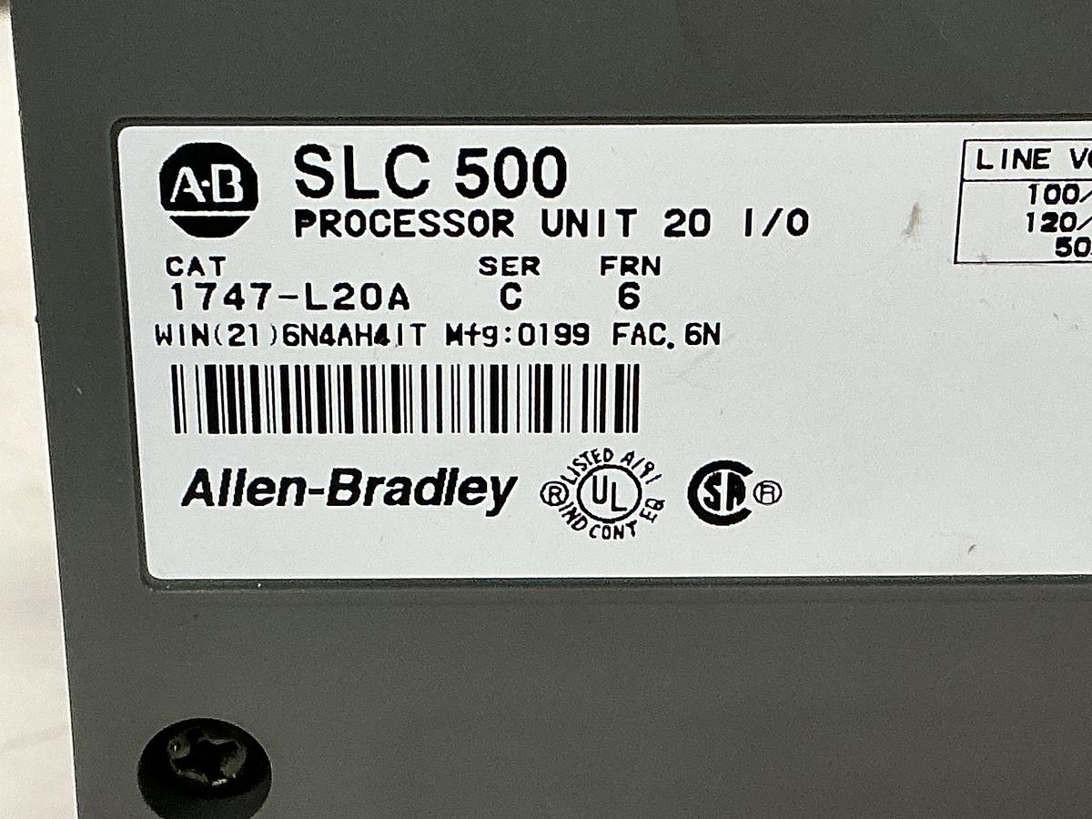 Used ALLEN BRADLEY 1747-L20A / 1746-A2 Power Supply & Rack USED #150827
