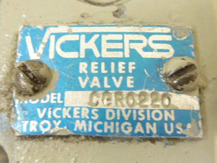 Used VICKERS Relief Valve CGR0220 #44519