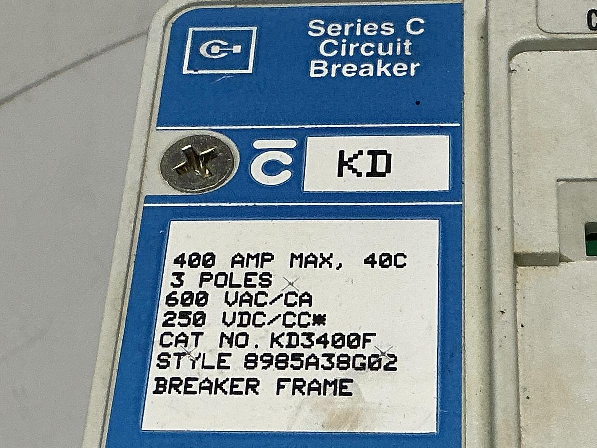 Used CUTLER HAMMER KD3400F