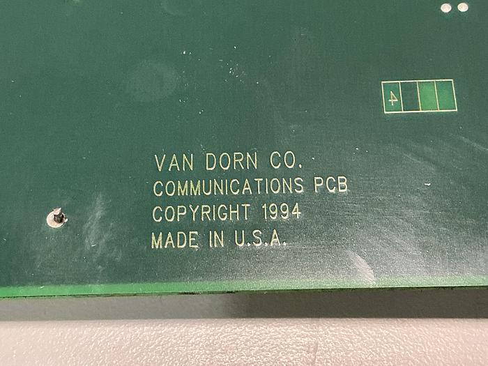 Used VAN DORN 330081 REV-A