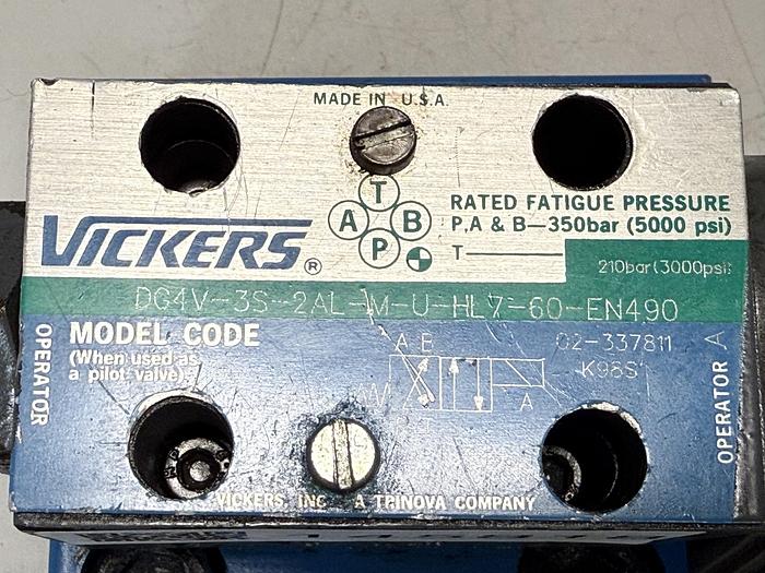 Used VICKERS DG4V-3S-2AL-M-U-HL7-60-EN490