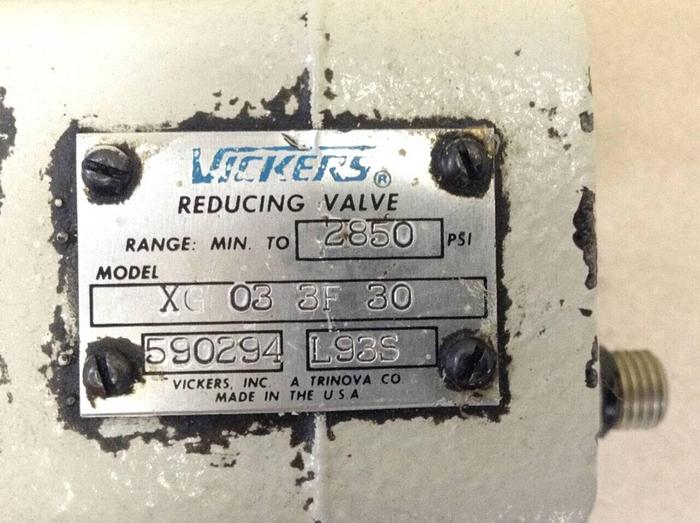 Used VICKERS Reducing Valve XG033F30 #67867