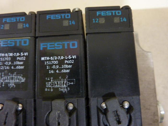 Used FESTO Control Block w/ Valves IFB8-03 #52810