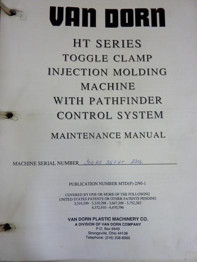 Used VAN DORN Machine Operation & Maintenance Manual MTD(P)-2/90-1 #65163
