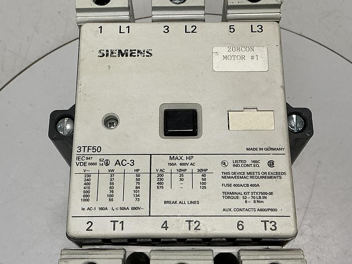 Used SIEMENS 3TF5022-OAK6