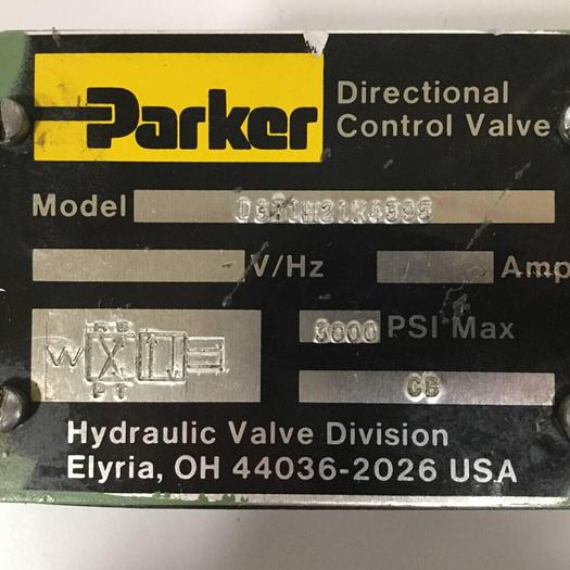 Used PARKER Directional Control Valve D3T1H21X4395 #91312