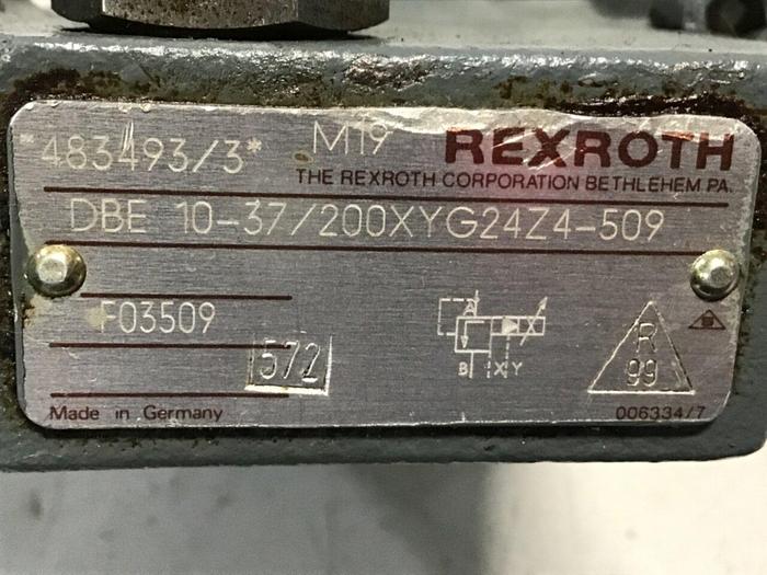 Used REXROTH Pressure Relief Valve DBE10-37/200XYG24Z4-509 USED