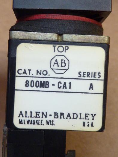 Used ALLEN BRADLEY Push Button 800MB-CA1 #38173