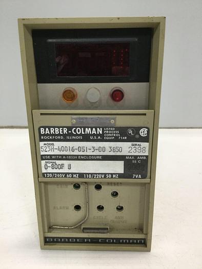 Used BARBER COLMAN Solid State Controller 523H-40016-051-3-00 3850 #109147