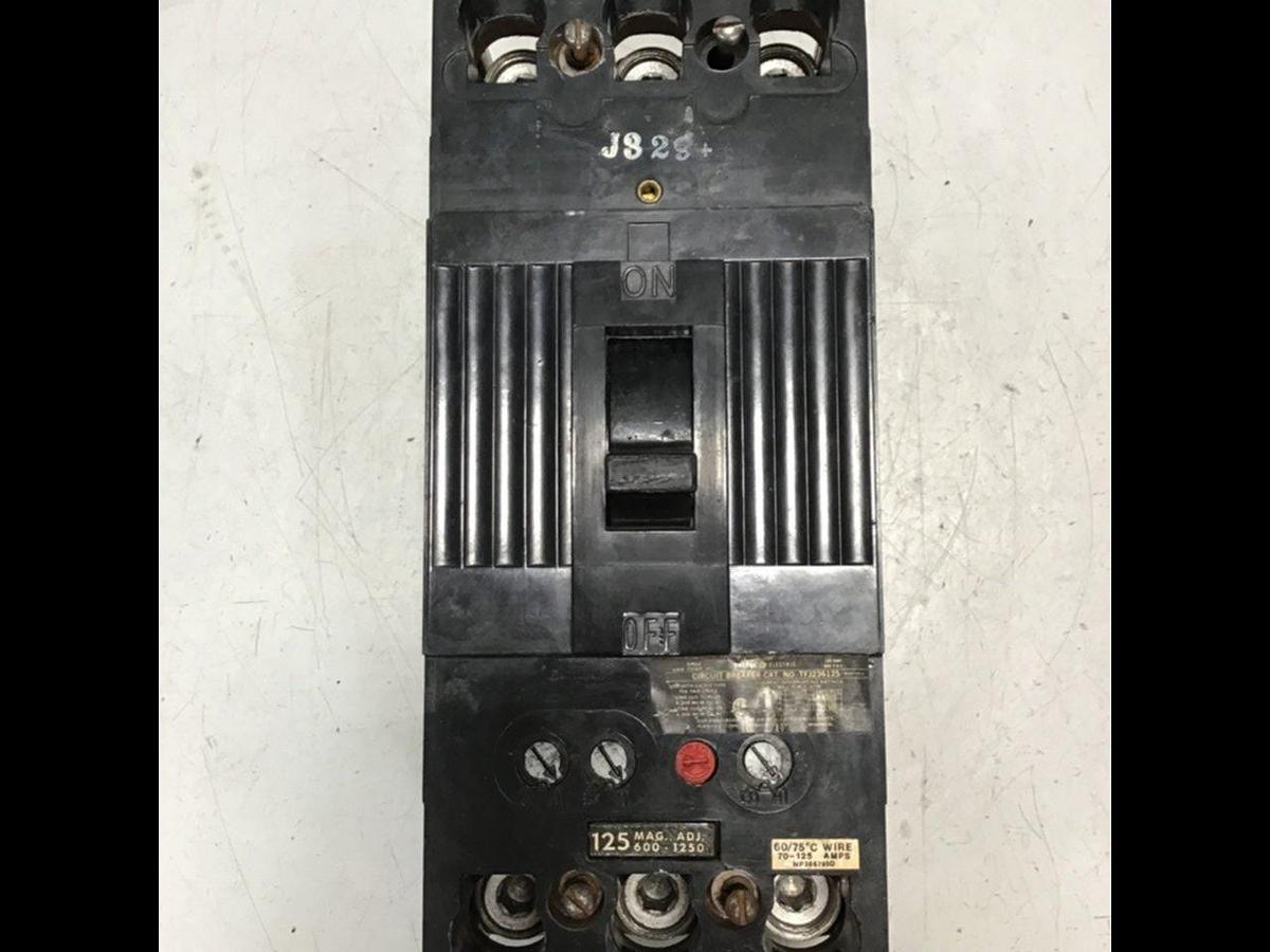 Used GENERAL ELECTRIC / GE 125 Amp Circuit Breaker TFJ236125 Used