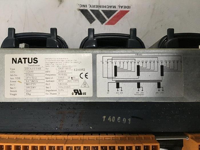 Used NATUS 3.6 / 7.8 kVA Transformer DTU4.0/1/0/6S #125355