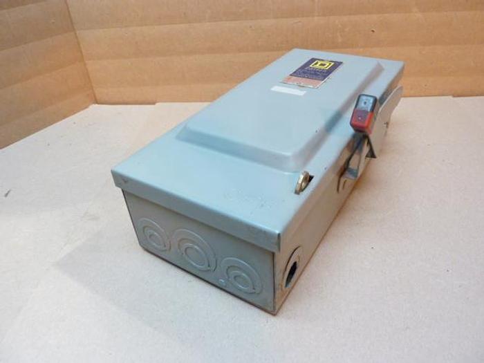 Used SQUARE D 30 Amp Safety Disconnect Switch H361 E1 Used