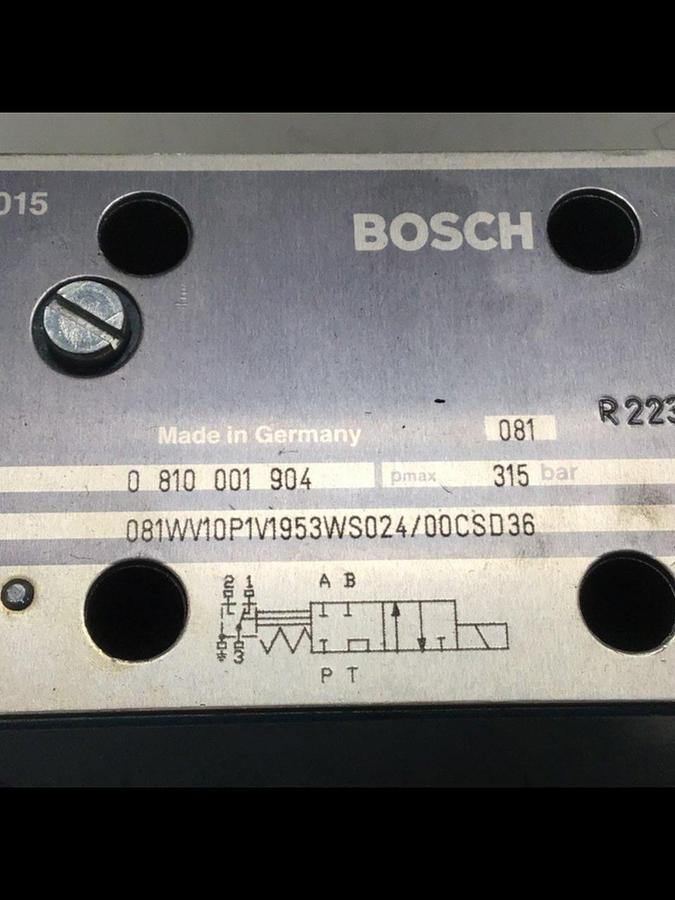 Used BOSCH Valve 0 810 001 904 Used