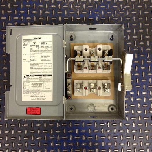Used SIEMENS 60 Amp I-T-E Disconnect Switch JN422 #75453