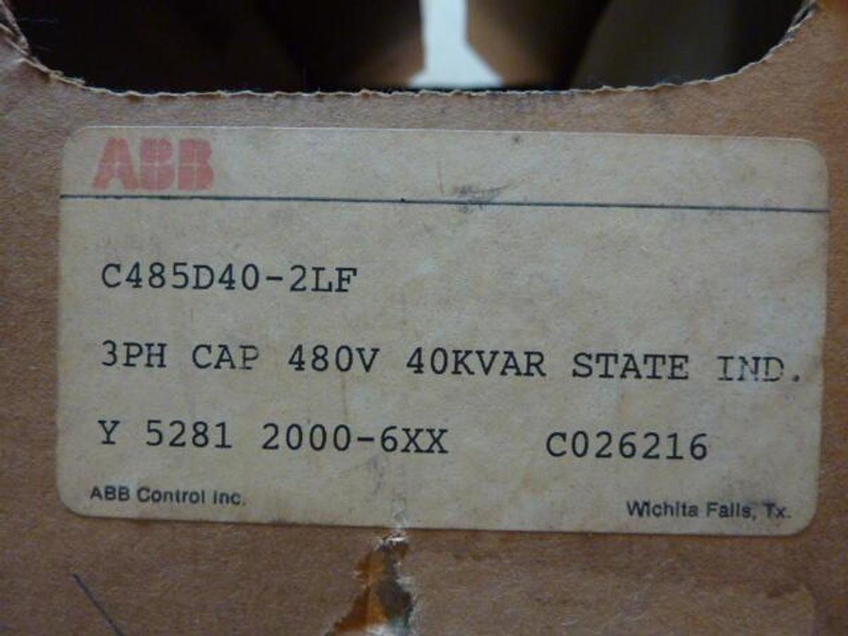ABB Capacitor C485D40-2LF Used