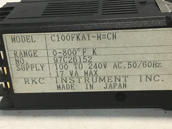 Used RKC Temperature Control REX-C100 FKA1-M.CN #127584