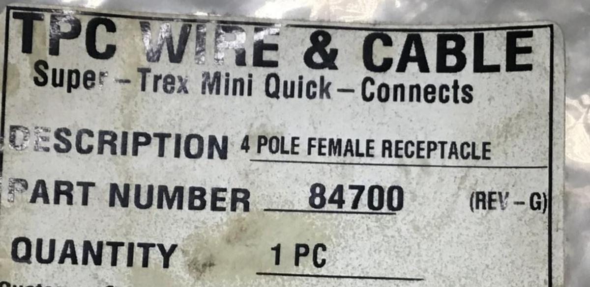 TPC WIRE & CABLE Cord Set 84700 NEW