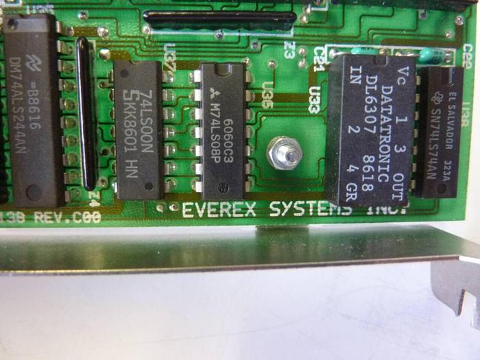 Used EVEREX SYSTEMS Circuit Board EV138 #5764