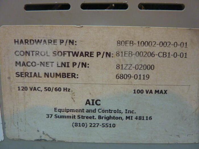 Used BARBER COLMAN Process Module 80EB-10002-002-0-01 Used